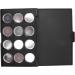 Empty Makeup Palette Waterproof Magnetic Palette with 12 Round Metal Pans for DIY Eye Shadow Blush Powder 10 X 15cm - Buy Online on GoSupps.com