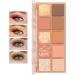 10 Colors Eyeshadow Palette Matte Nude Eye Makeup Palette Ultra-Blendable Long Lasting High Pigmented Waterproof Nudes Neutral Smooth Eye Shadow Palette for Women Natural Charming Looking #01 1#