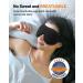 INNELO 3D Contoured Cup Sleep Mask for Women and Men - Light Blocking Eye Mask - Soft Eye Shade Cover for Sleeping, Travel, Yoga - Black - Buy Online on GoSupps.com