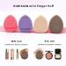 RUBIXIAN Finger Puff 4 Pcs Mini Makeup Puff Set - Super Soft Beauty Tools for Foundation, Concealer, and Eye Shadow - Latex-free Blending Sponges in 4 Colors - Buy Online on GoSupps.com