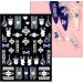 3D Christmas Nail Stickers 6 Sheets 5D Self-Adhesive Embossed Nail Decal Elk Snowflakes Nail Art Decoration Design Supplie - Buy Online on GoSupps.com