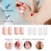 24 Pack Gel Pinky Toe Protectors Silicone - Small Toe Caps for Corns, Blisters, Calluses, Hammer Toes - Little Toe Sleeves for Friction Reduction - 2 Styles Included - Buy Online on GoSupps.com