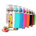 Willceal water bottle with fruit insert 945 ml-high-quality and constant-large BPA-free made of tritan-foldable lid with a handle