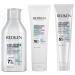 Redken Routine for Damaged Demanding and Colored Hair set of Shampoo Mask and LeaveIn Intensively Restores and Protects against Hair Breakage for Stronger Hair Acidic Bonding Concentrate