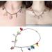 Oralgo Cool Girl Necklace - Trendy Punk Tassel Choker with Irregular Pearls & Colorful Design | Versatile Fashion Accessory - Buy Online on GoSupps.com