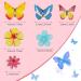 Caromoriber House 100 Pack Edible Butterfly Cupcake Toppers Wafer Paper Cake Dessert Toppers Edible Flowers and Butterflies for Cakes 3D Cake Butterfly Topper for for Birthday Party - Buy Online on GoSupps.com