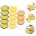 Zerodeko Fruit Model 52 Pcs Imitation Lemon Slice Mini Gray Flakes Pvc Plastic Lemons Assorted Colorx4pcs 4X4X0.8CMx4pcs - Buy Online on GoSupps.com