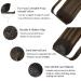 DOORES Balayage Dark Brown to Chestnut Brown Human Hair Ponytail Extension 14 Inch 75g - Clip in Heat Resistant Real Hair Piece - Buy Online on GoSupps.com