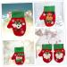 LABRIMP 3pcs Ornament Candy Bags Christmas Decor Christmas Pouch Christmas Bag Gloves Window Bag Size 2 As Shown