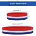 Favofit Sports Headbands/Wristbands for Gym Workout & Yoga | Super Comfy Sweatbands for Various Sports | Red/White/Blue - Buy Online on GoSupps.com