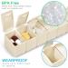 7-Day Pill Organizer with Braille Labels - Travel-Friendly Medication Dispenser for Vitamins and Supplements (Beige) - Buy Online on GoSupps.com