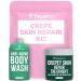 TreeActiv Crepey Skin Repair Kit  Includes Anti-Aging Exfoliating Body Wash  8oz  Crepe Skin Cream  8oz  Skin Tightening Cream for Body and Face. Hydrates and Tighten Dry Crepe Skin  Crepe Skin Cream
