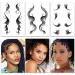 Bangs Tattoo Sticker Set - Waterproof Fake Fringe Hair Edge Stickers for Women & Girls - Natural Fashion Look - 10 Styles - Novelty Wig Beauty DIY - Includes 10 Sheets of Temporary Tattoos - Buy Online on GoSupps.com