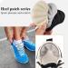 3 Pairs of Heel Cushions - Anti-Slip Pads for Men's & Women's Sports Shoes - Skin Color Black & Gray - Buy Online on GoSupps.com