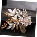 DOITOOL Hair Combs for Women Beige Bath Towel Essential Oils Wallet Pearl Hair Barrettes Hair Accessories for Prom Ice Face Mold Wedding Hair Clip Tiara European Style Bride - Buy Online on GoSupps.com