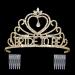 DcZeRong Gold Bridal Shower Tiaras for Bride To Be Bachelorette Party - Clear/Gold - Buy Online on GoSupps.com