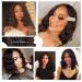 Porsmeer Brown Short Bob Curls Wig for Women | Natural Synthetic Hair Lace Front Party Costume Wig | Dark Brown Midrange Style - Buy Online on GoSupps.com