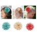 20 Pack Soft Silk Fabric Flower Hair Clips - Wedding Bridal Prom Hair Accessories for Women, Girls, Kids - Buy Online on GoSupps.com