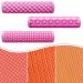 Keoker Clay Texture Roller Pottery Stamps for Polymer Clay Earrings Jewelry 3 Embossing Pottery Texture Rollers twig Rollers (Leaf Flower Square) (3 Sample Pack)