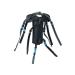 Urban Kevlar Long Genuine Black Leather Beaded Hair Tube With Hair Clip And Studded Hair Wrap