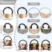 9 Pack Ponytail Hair Cuff Rhinestone Holder - Gold Tortoise Shell Design - Buy Online on GoSupps.com