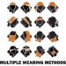 Buy Smehcf 4 Multi-Purpose Bandanas | Women & Men's Headbands | Breathable Reusable Face Masks & Neck Cuffs - Red Orange Green Yellow Cashew Flower - Buy Online on GoSupps.com