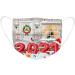 ZQP BEUU 20PCS 2021 Happy New Year Printed Disposable Face_Mack for Women Men 3 Ply Non-Woven with Elastic Ear Loop Holiday Festival Designer for Adults Breathable Dust Air Pollution Mixed - Buy Online on GoSupps.com