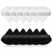 Jootuepo 12 pieces pure powder tassage make-up puff face soft sponge triangular cosmetic-make-up tool with belt for contouring under eyes and corners