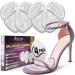 Ballotte Premium Silicone Ball of Foot Cushions (Natural - 4 Pack) | High Heel Inserts for Women - Gel Heel Pads/Metatarsal Pads Women | Anti Slip High Heel Cushion Inserts Women/Shoe Pads Metatarsal Pads (Natural)