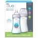 Chicco Duo 9oz. Hybrid Baby Bottle 2-Pack - Clear/Grey with Slow Flow Anti-Colic Nipple - Buy Online on GoSupps.com