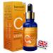 Hyaluronic Acid Serum for Face with Vitamin C Brightening Serum Pure Hydrating Serum to Plumb Skin Reduce Fine Lines Wrinkles and Dark Spots Low Molecular Weight 0.75 oz
