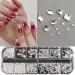 FEIlei 12 Grids Box Set Flat Back Rhinestones and Small Round Diamond Combination for DIY Nail Art Accessories Crystals - Buy Online on GoSupps.com