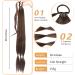 Gledola Long Braided Ponytail Extension 30 Inch Pre stretched Braiding Hair Extensions DIY Braid Ponytail Synthetic Hair Piece (Dark Brown 30 inches) 30 inches Dark Brown - Buy Online on GoSupps.com