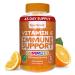 Vitamin C Gummies for Adults & Kids by Feel Great Vitamin Co. | 90 Orange Flavored Gummies | Immunity Support Plant-Based Fruit Pectin