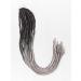 DreadLab - Soft Style Ombre Double Ended Synthetic Dreadlocks Twists 10 Pack (Black - Silver Transitional)