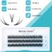 Individual Cluster Lashes C Curl 0.10mm 13mm 120Pcs | Soft 3D Effect DIY Eyelash Extensions - RR-13mm Clusters-YW-0.10-C - Buy Online on GoSupps.com