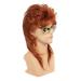 Baruisi 80s Orange Mullet Wig - Men's Cosplay & Halloween Fancy Dress - Buy Online on GoSupps.com