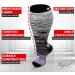 Refeel Plus Size Compression Socks 20-30 mmHg - Wide Calf Knee-High Support Stockings for Women & Men, 3X-Large, Medical Grade (Gray/Dark Blue/Light Blue) - Buy Online on GoSupps.com