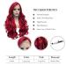 IMSTYLE Red Lace Front Wig 26inch - Long Wavy Synthetic Hair for Women - Natural Hairline - Mera Cosplay & Halloween Party - Heat Resistant - Red 3100 - Buy Online on GoSupps.com
