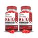 Justified Laboratories (2 Pack Trim Tummy Keto ACV Apple Cider Vinegar Formulated with Pomegranate Beet Juice Powder B12 Vegan Non GMO 120 Gummies 60 Count (Pack of 2)