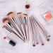 Champagne Makeup Brush Set - 10 Premium Beauty Tools for Foundation Blush & Eye Shadow - International Shipping Available - Buy Online on GoSupps.com