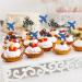 INNORU Bon Voyage Cupcake Toppers Travel Theme Party Cupcake Decor Moving Away Going Away Airplane Sign Baby Shower Graduation Retirement Party Decorations Supplies Pack of 24 Glitter - Buy Online on GoSupps.com
