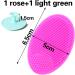 Silicone Facial Cleaning Brush Set - 2 Pack Face Scrubber for All Skin Types | Peeling & Makeup Tool (Rose + Light Green) - Buy Online on GoSupps.com