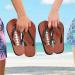 Buy Mnsruu XXL Multi-Colored Flip-Flops with White Inner Lining | Perfect for Basketball Home Hotel Spa & Travel - Unisex Comfort - Buy Online on GoSupps.com