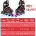 Caroma Adjustable Inline Skates with Light Up Wheels - Red Medium - Big Kid Size | Outdoor & Indoor Roller Blades for Kids, Youth, and Adults - Beginner Friendly - Buy Online on GoSupps.com