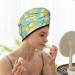 Yellow Lemon Microfiber Hair Towel Wrap - Super Absorbent Coral Velvet for Women | Quick Dry Cap for All Hair Types - Buy Online on GoSupps.com