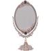 DADEA Vintage Makeup Mirror Vintage Vanity Mirror Double Sided Mirror Desktop Make Up Mirror European Style Metal Retro Double Sided Mirror for Home Bathroom Bedroom Dressing - Buy Online on GoSupps.com