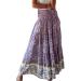 Women's Straight Dress Casual Fashion Knitted Patchwork Women's Dress Ladies Ditsy Floral Cocktail Party Gown Purple Small - Buy Online on GoSupps.com
