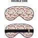 Mushroom Print Sleep Masks | Comfortable & Soft Eye Masks with Adjustable Strap | Lightweight Travel Essentials - Buy Online on GoSupps.com