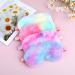 Shop WLLHYF 4 Pcs Plush Rainbow Eye Masks | Soft & Comfortable Furry Sleep Covers for Adults & Kids | Perfect for Travel & Napping - Buy Online on GoSupps.com
